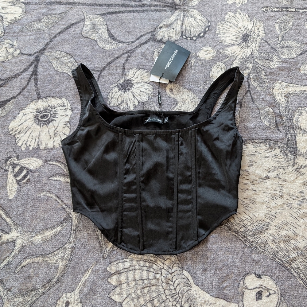 Sculpt Satin Boned Corset